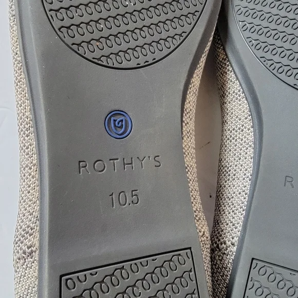 ROTHY'S Taupe Heather Loafers Women's 10.5 Casual Comfort Quit Luxury Minimalist